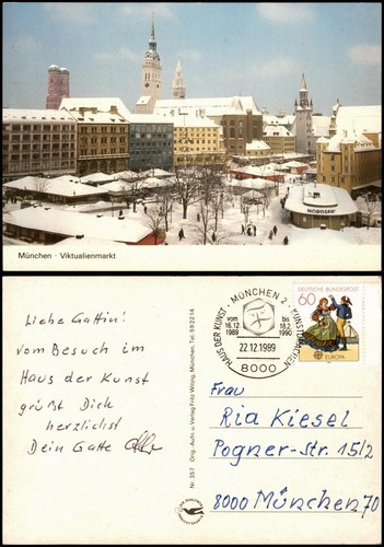 Ansichtskarte münchen - ansichtskarte,