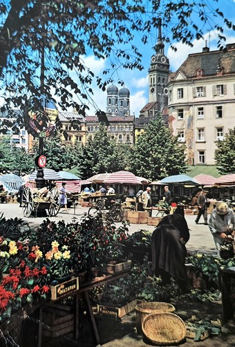 München viktualienmarkt - ak,
