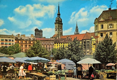München viktualienmarkt - ak,