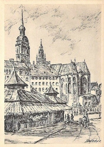 München viktualienmarkt - münchen, ak