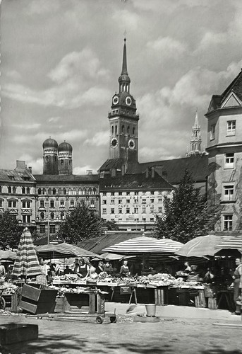 München viktualienmarkt - ak,