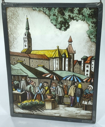 Glasmalerei fensterbild 20x14 - glasmalerei,