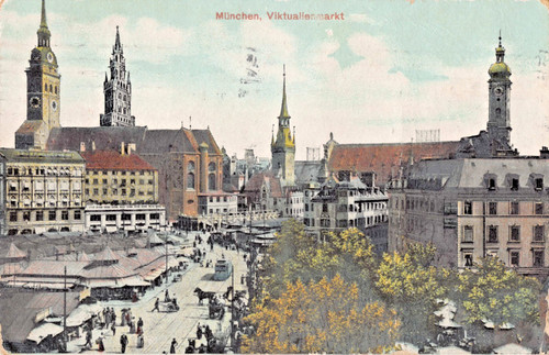 München 1911 viktualienmarkt - münchen,