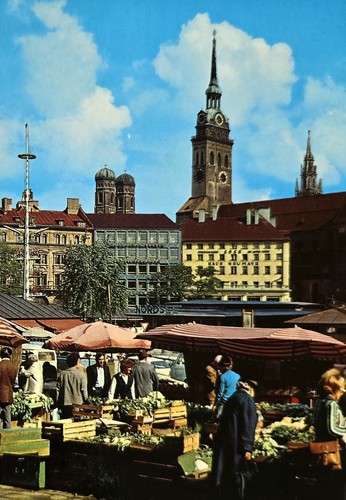 München viktualienmarkt - ak,
