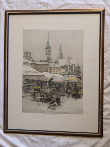 Farbradierung signiert robert - farbradierung,