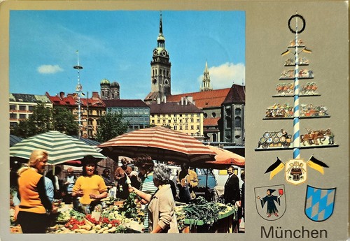 München viktualienmarkt - ak,