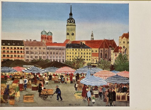 München viktualienmarkt - ak,