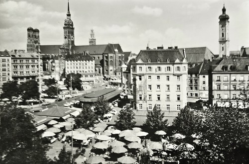 München viktualienmarkt - ak,